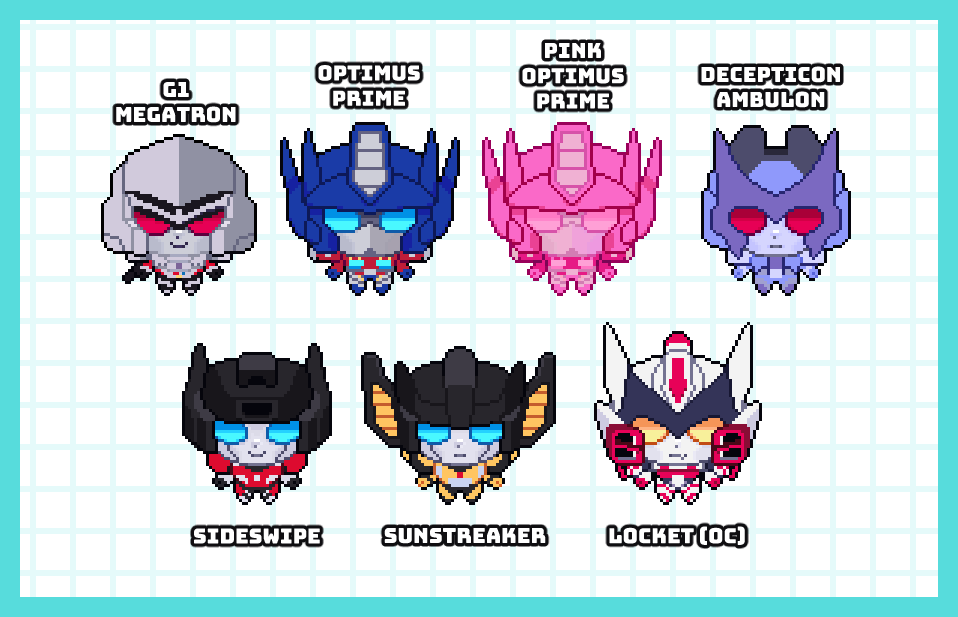 PREORDER | Pixelformers | Mini Charms
